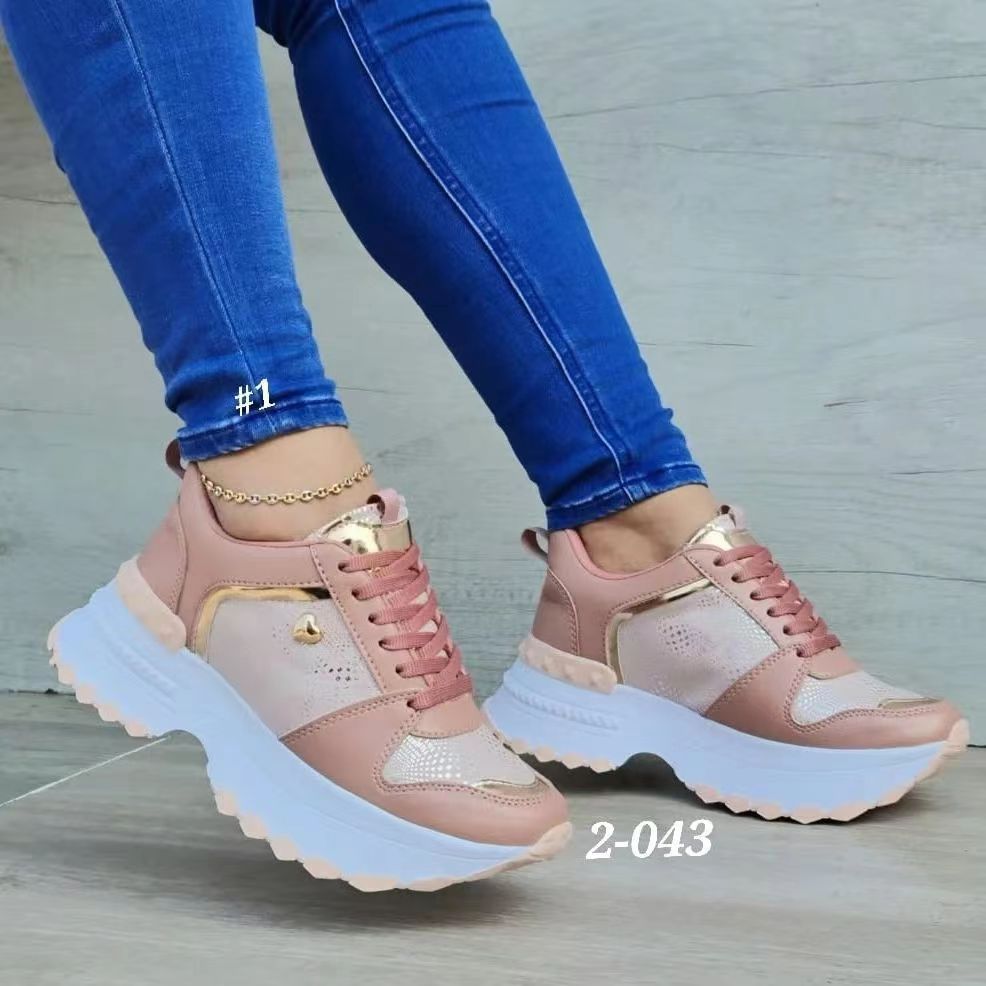 Women's Fashion Heel Lifed Sneakers