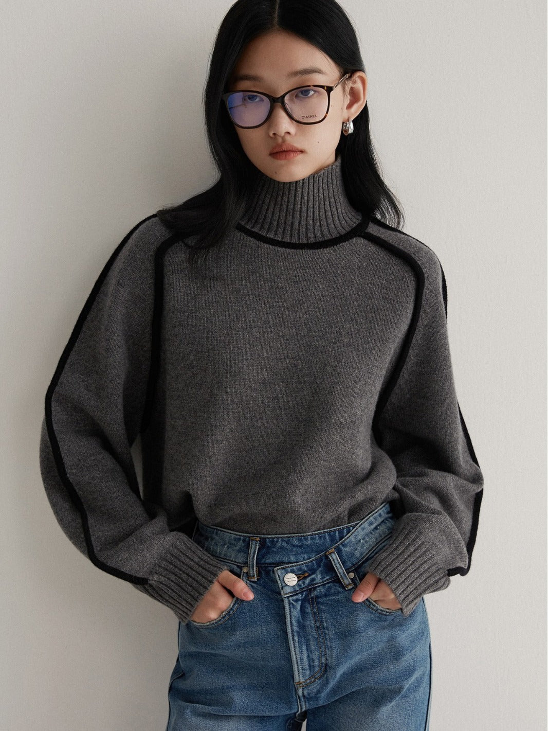 Women's Winter Thickened Turtleneck Pure Wool Sweater