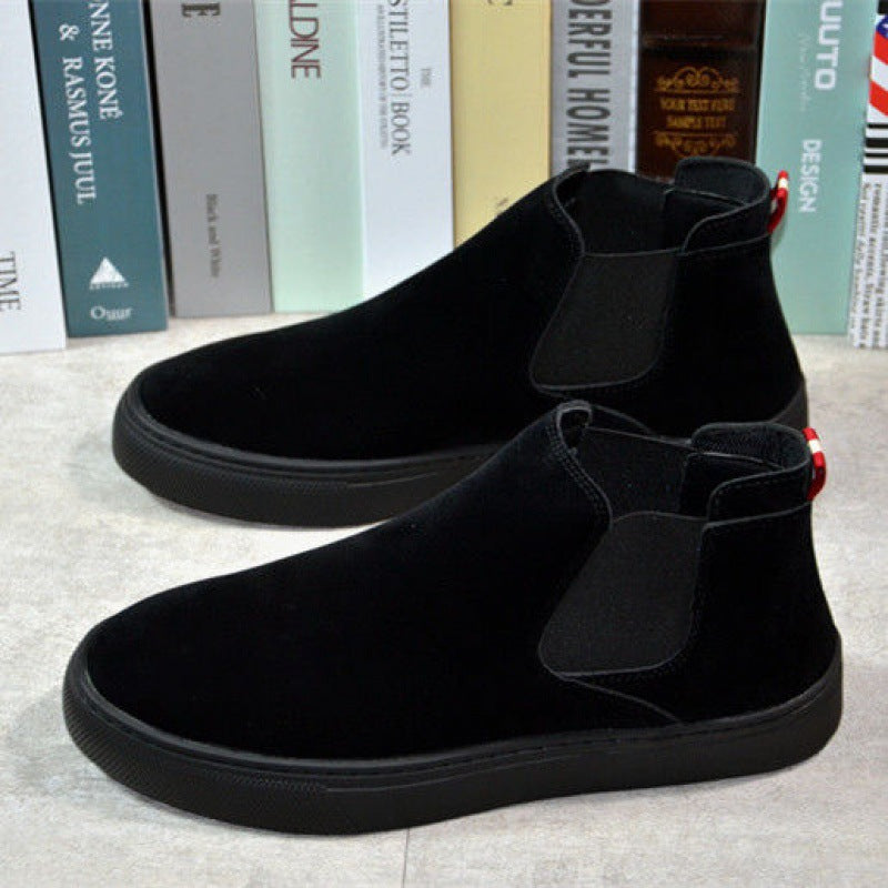 Thick-soled Elasticated Trendy Fashion Martin Boots Casual Thin Cotton Shoes