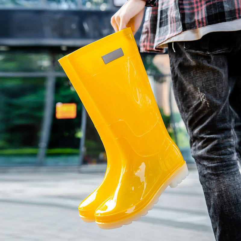 Men's Fashion Outer Wear High Tube Rubber Boots