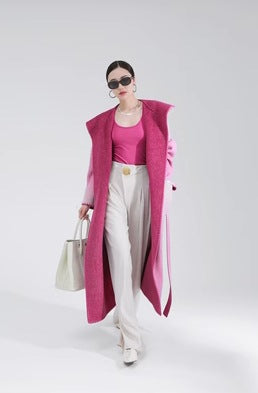 Women's Fashion Reversible Cashmere Coat